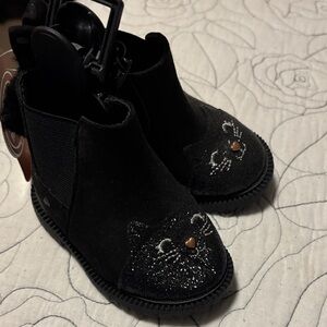 Black Cat Design baby Kids Shoes NWT